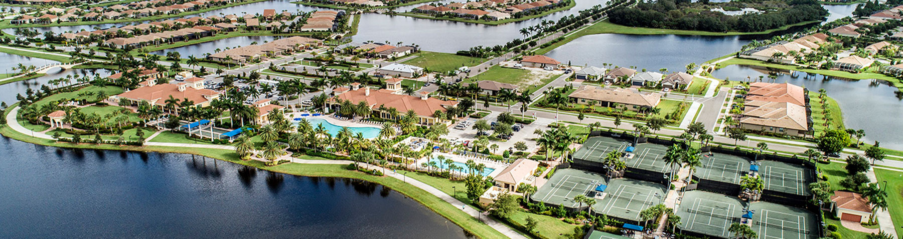 aerial view of mattamy homes neighborhood