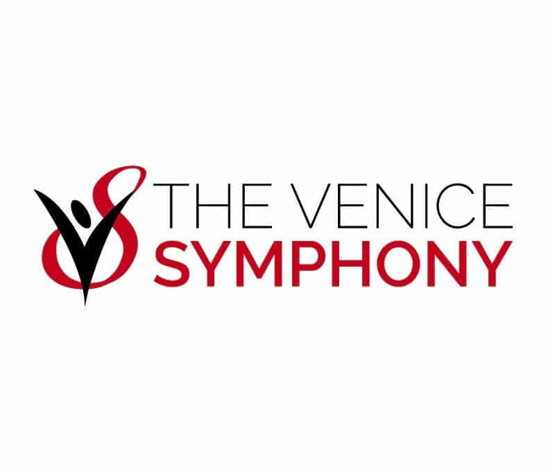 A logo of "The Venice Symphony"