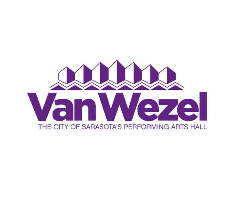 The "Van Wezel: The City of Sarasotas Performing Arts Hall" logo